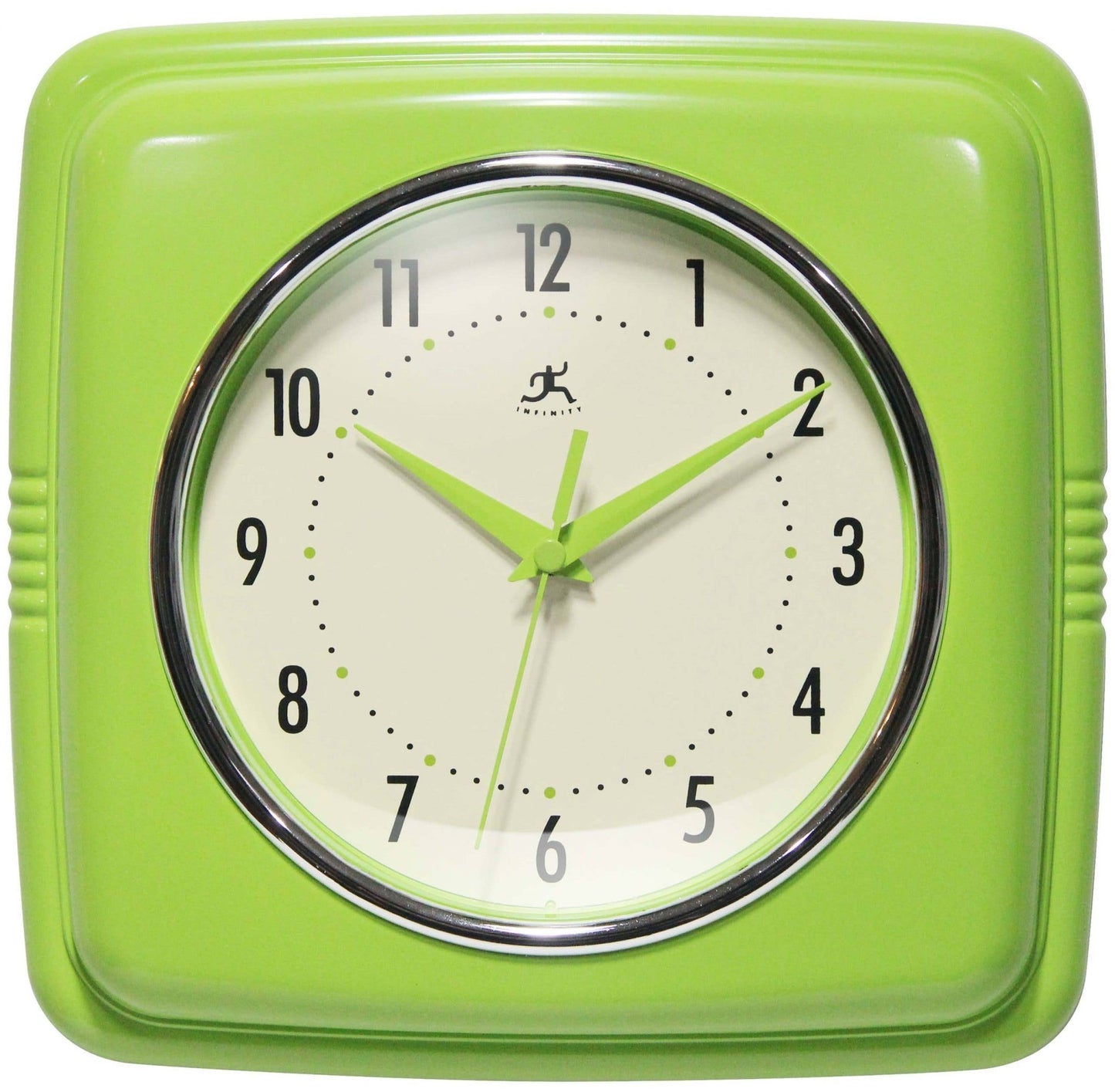 Retro Square Indoor Wall Clock - Vintage MC