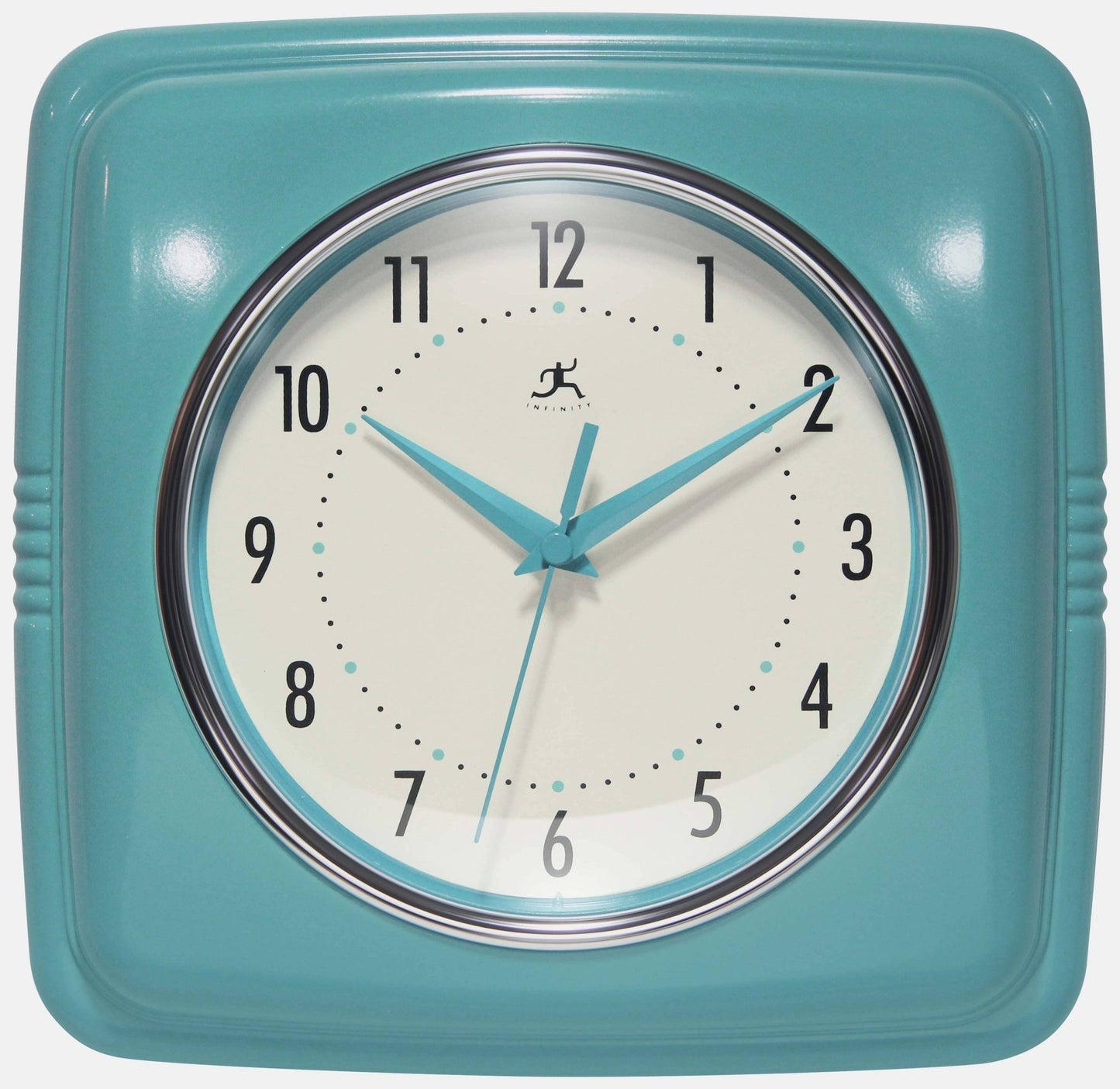 Retro Square Indoor Wall Clock - Vintage MC