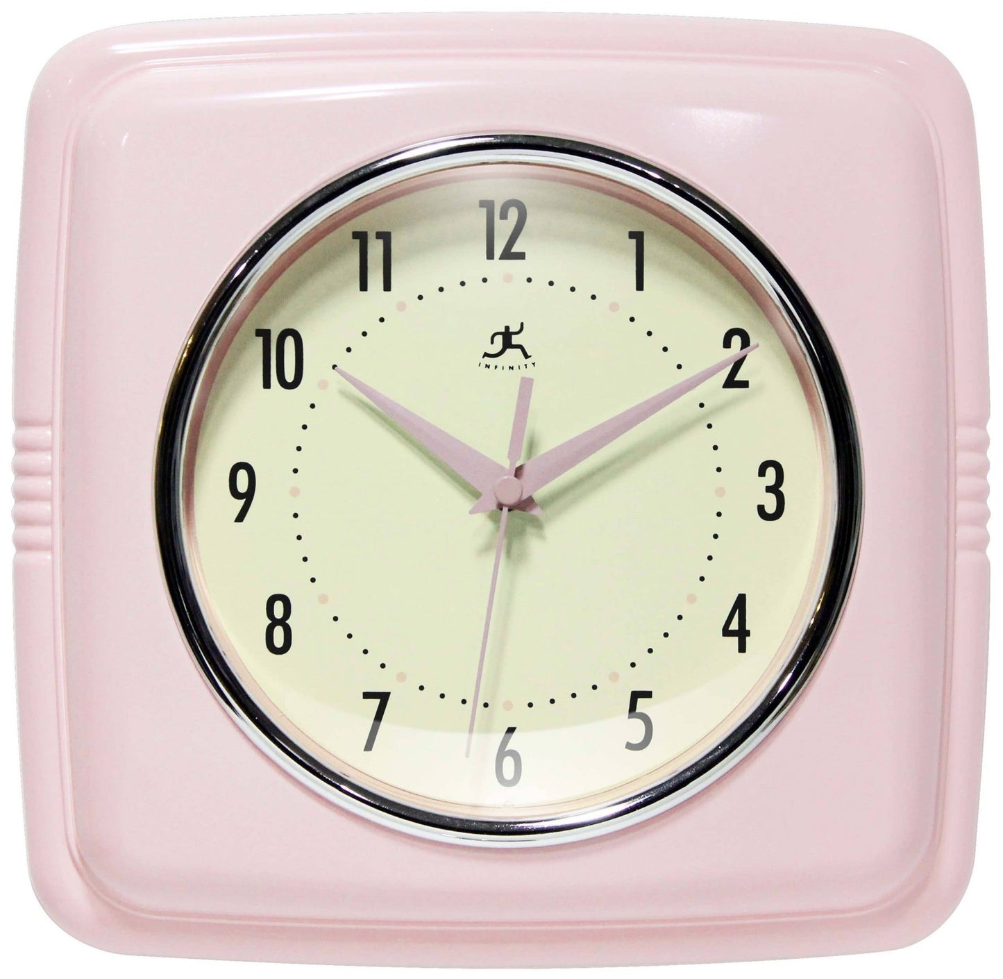 Retro Square Indoor Wall Clock - Vintage MC