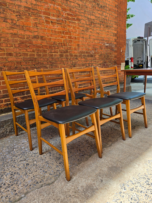 0526010 Danish Dining Chairs set of 6