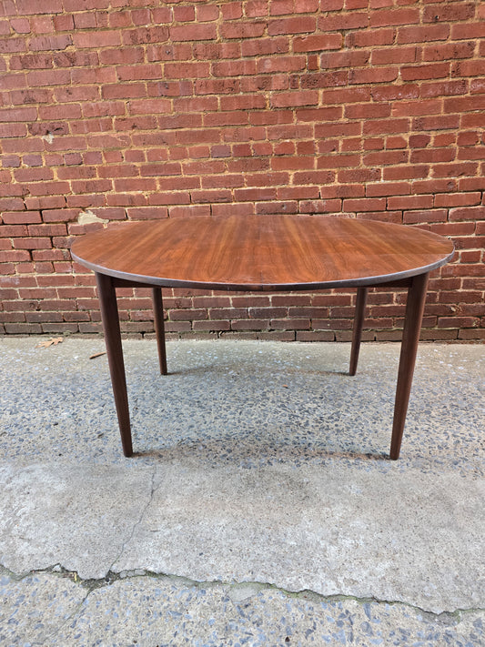 Danish Expandable Dining Table with Walnut Finish