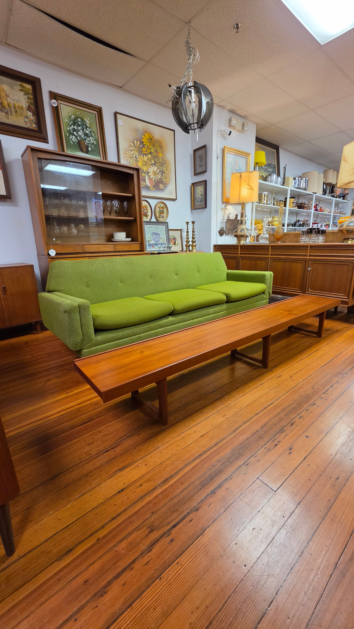 Vintage Green Sofa