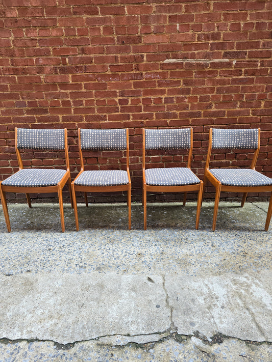 Set of 4 Scan Teak Dining Chairs