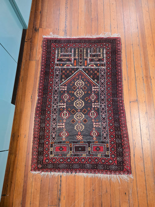 Vintage Baluch Wool Rug