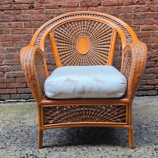 Vintage Rattan Lounge Chair
