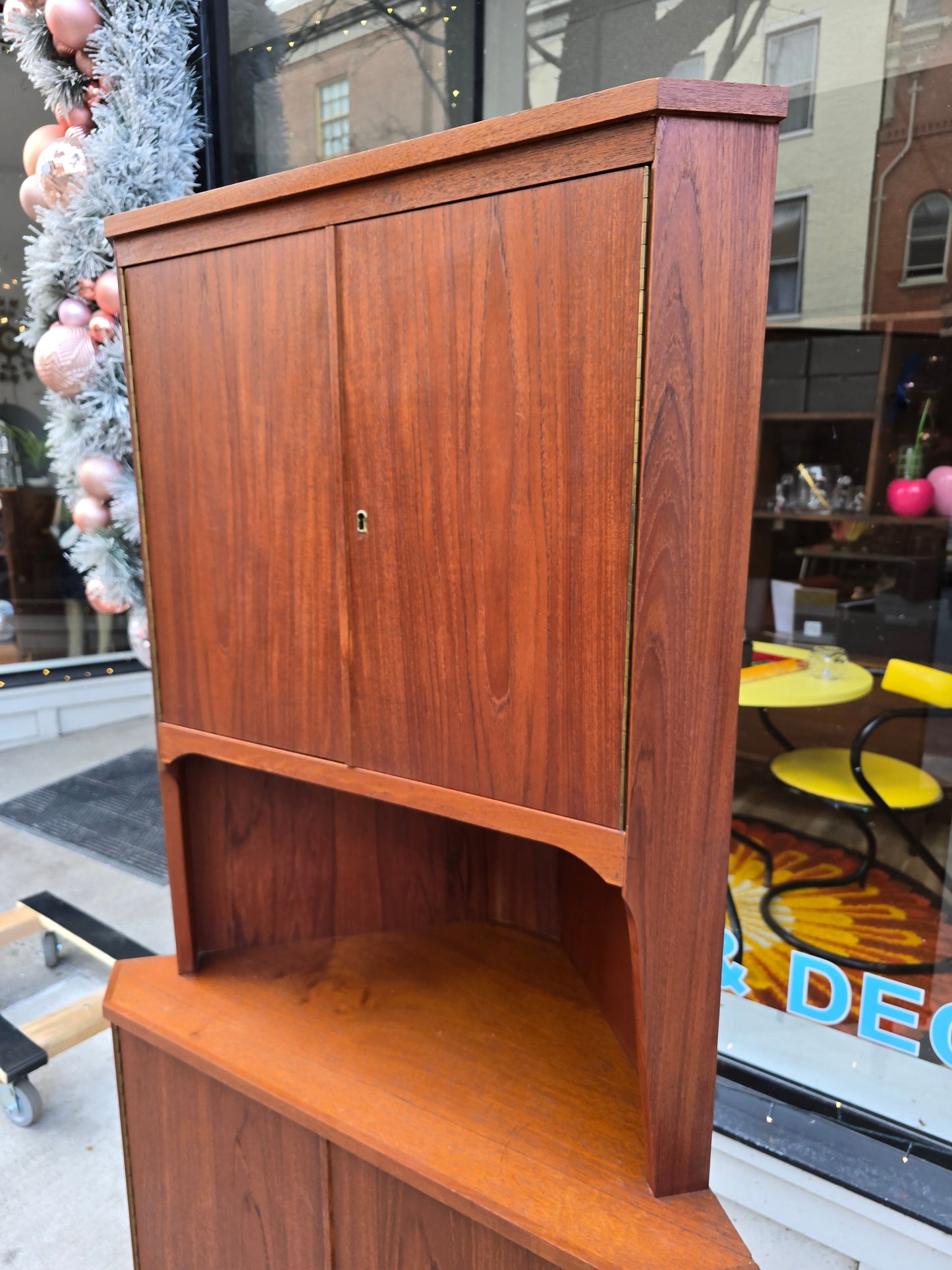 Danish Teak Corner Cabinet