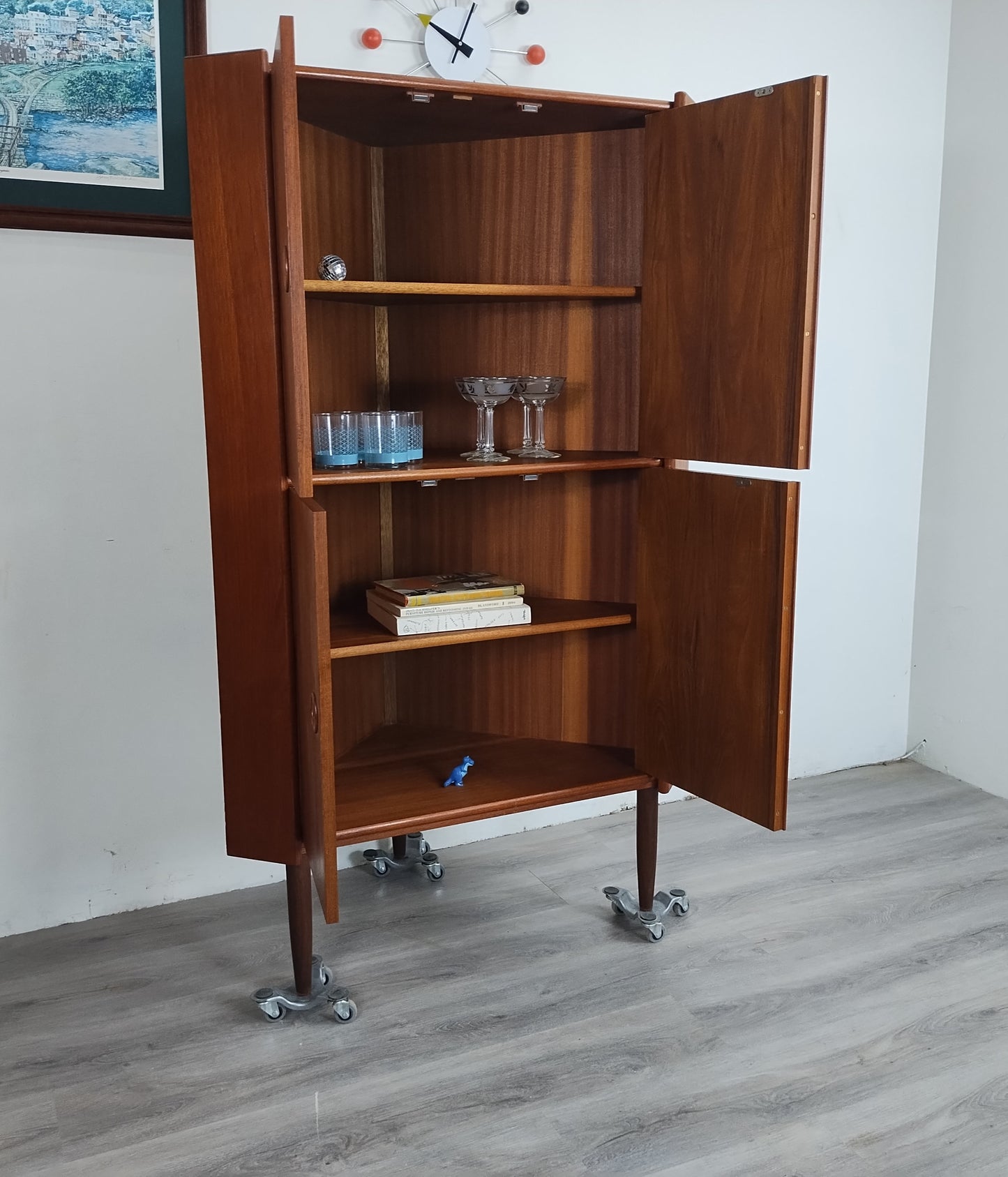 Danish Teak Corner Cabinet 1125007