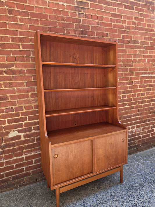Danish Teak Tall Desk and Bookshelf 0526011