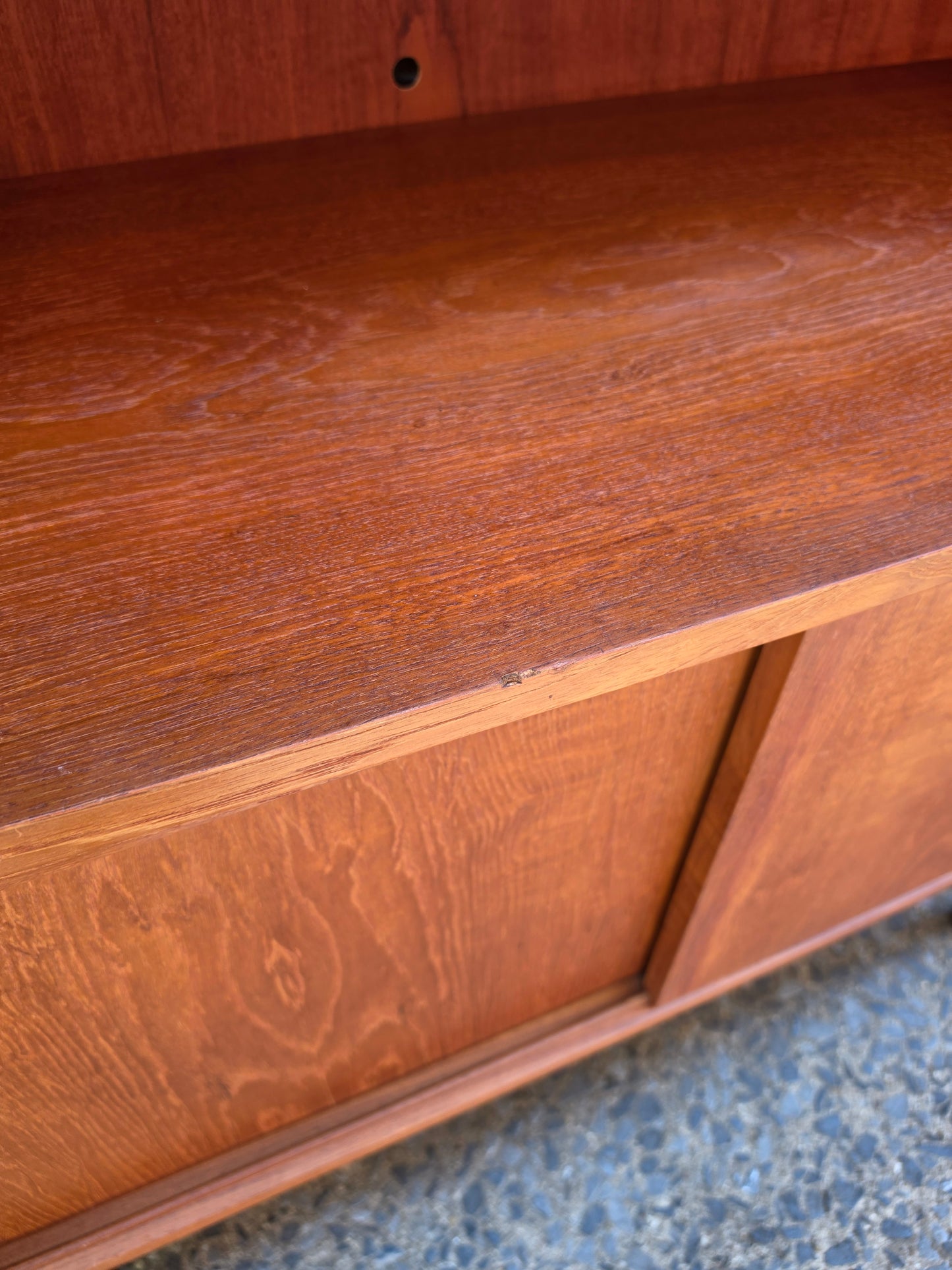 Danish Teak Tall Desk and Bookshelf 0526011