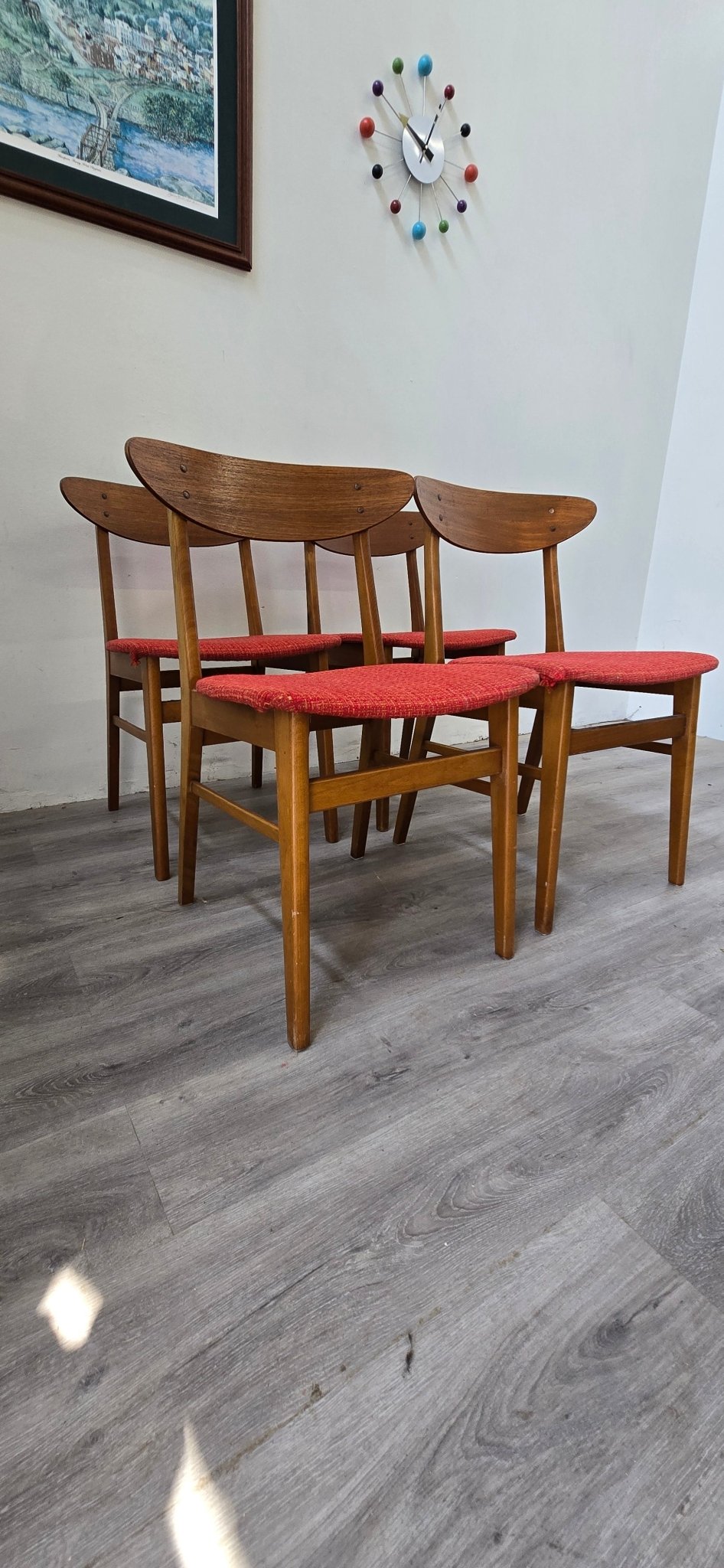 Set of 4 Farstrup Mobelfabrik Dining Chairs - Vintage MC