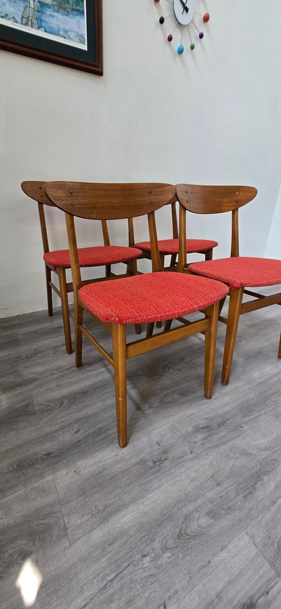 Set of 4 Farstrup Mobelfabrik Dining Chairs - Vintage MC