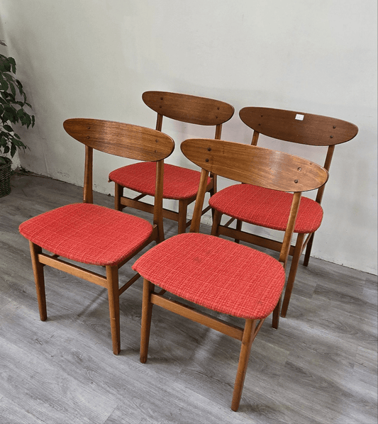 Set of 4 Farstrup Mobelfabrik Dining Chairs - Vintage MC