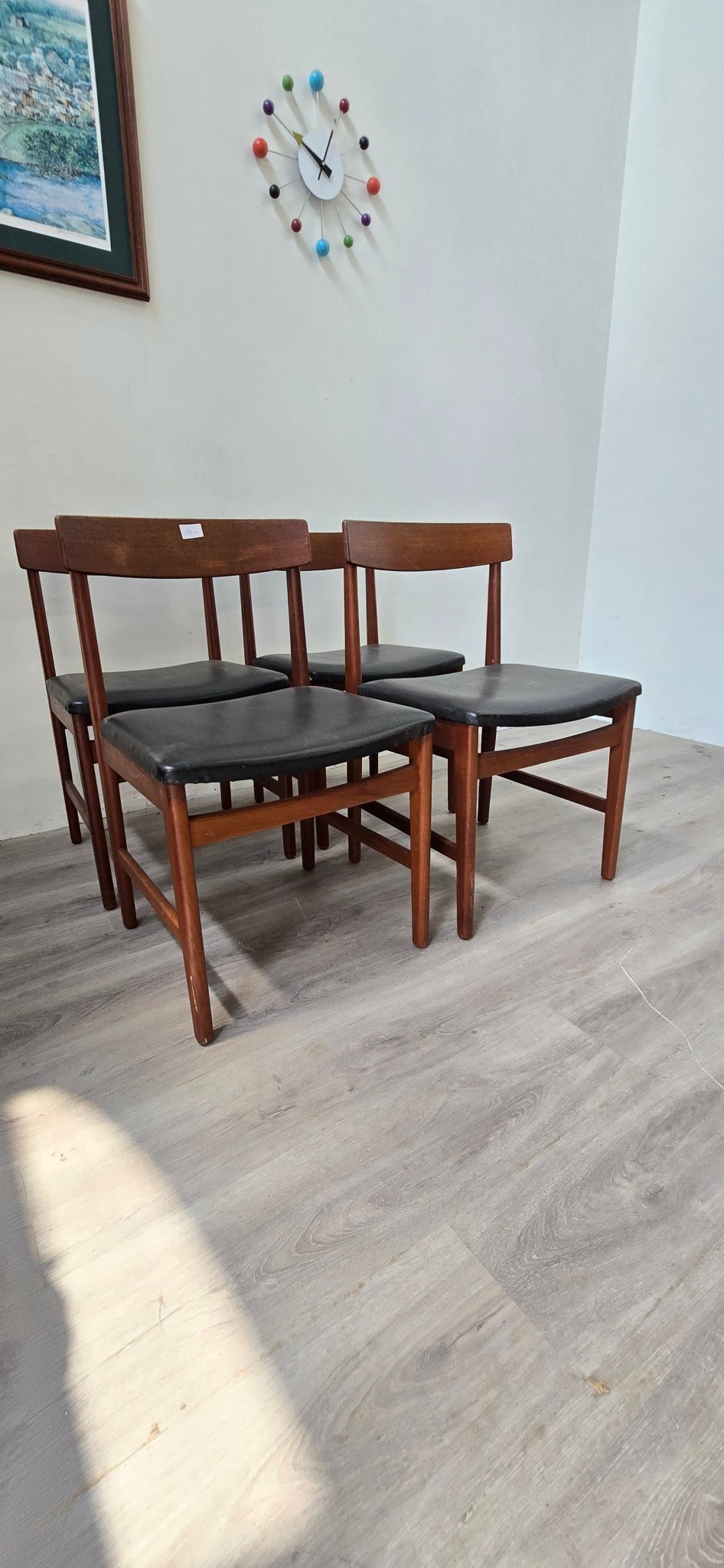 Set of 4 Teak Dining Chairs - Vintage MC