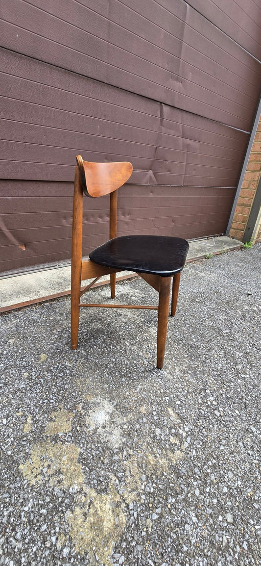 Set of 4 Walnut Dining Chairs by Stanley - Vintage MC