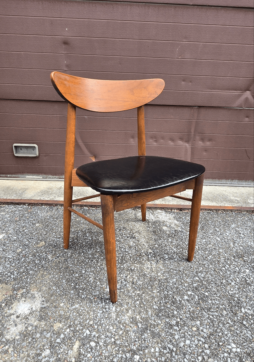 Set of 4 Walnut Dining Chairs by Stanley - Vintage MC