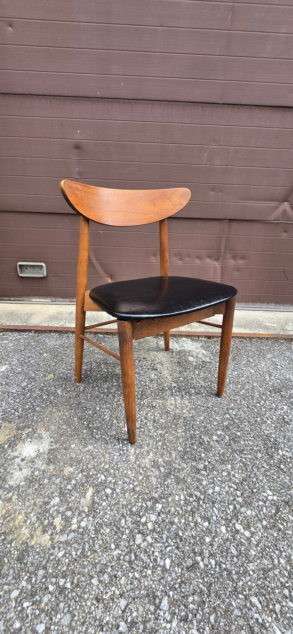Set of 4 Walnut Dining Chairs by Stanley - Vintage MC