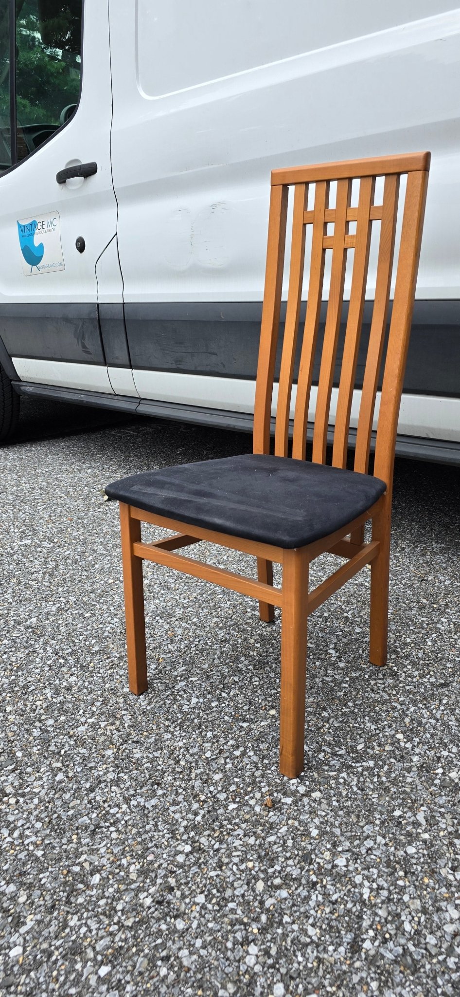 Set of 8 Mackintosh Inspired Dining Chairs - Vintage MC