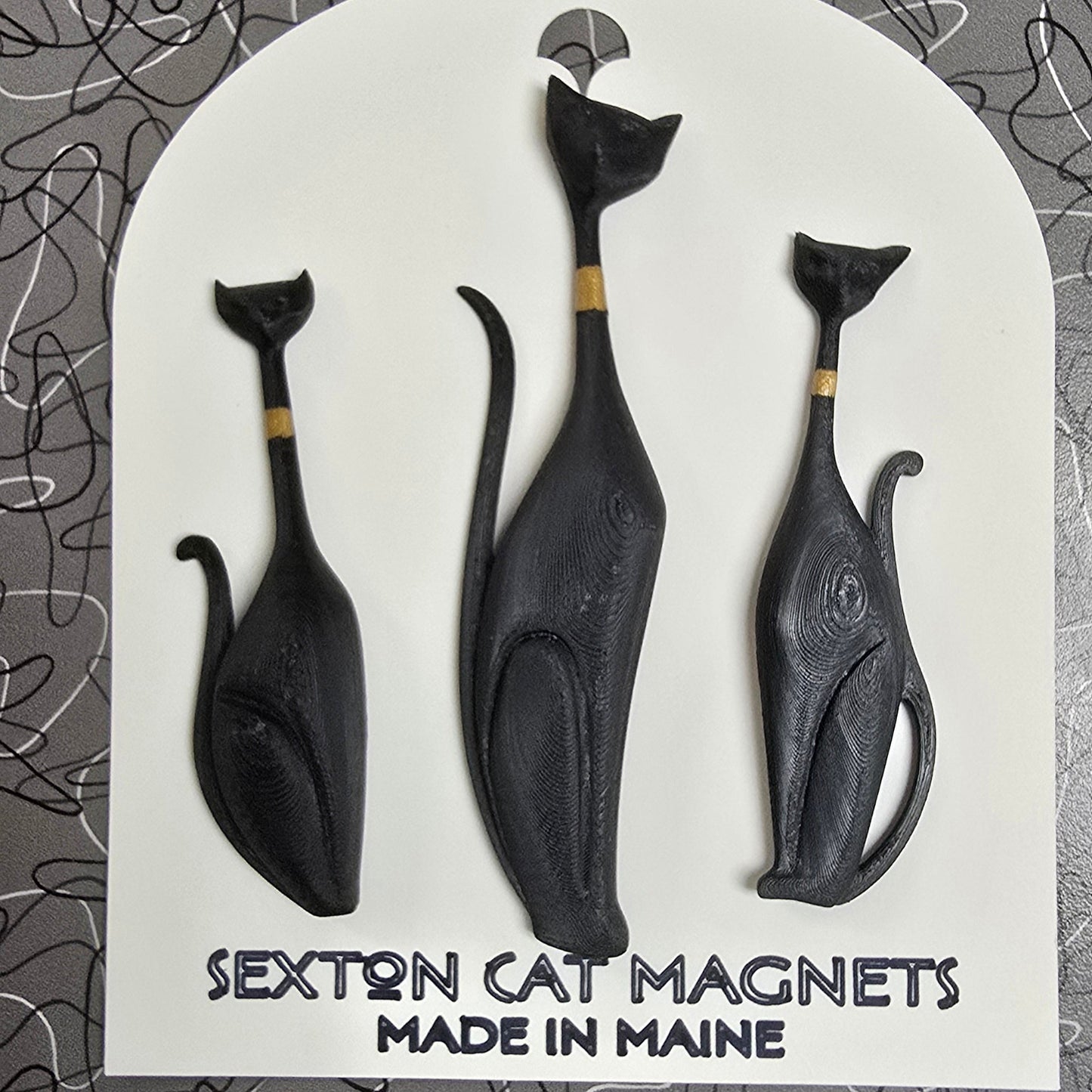Sexton Cat Magnets - Vintage MC