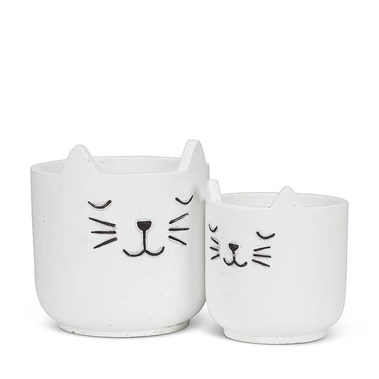 Sm Sleeping Cat Planter - 4.5"H - Vintage MC