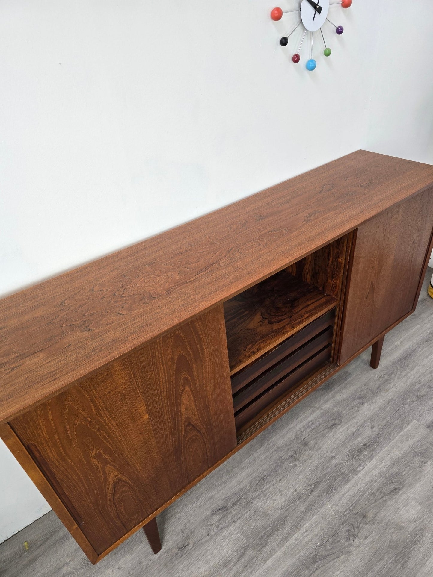 ST0624035 Danish Teak Tall Sideboard - Vintage MC