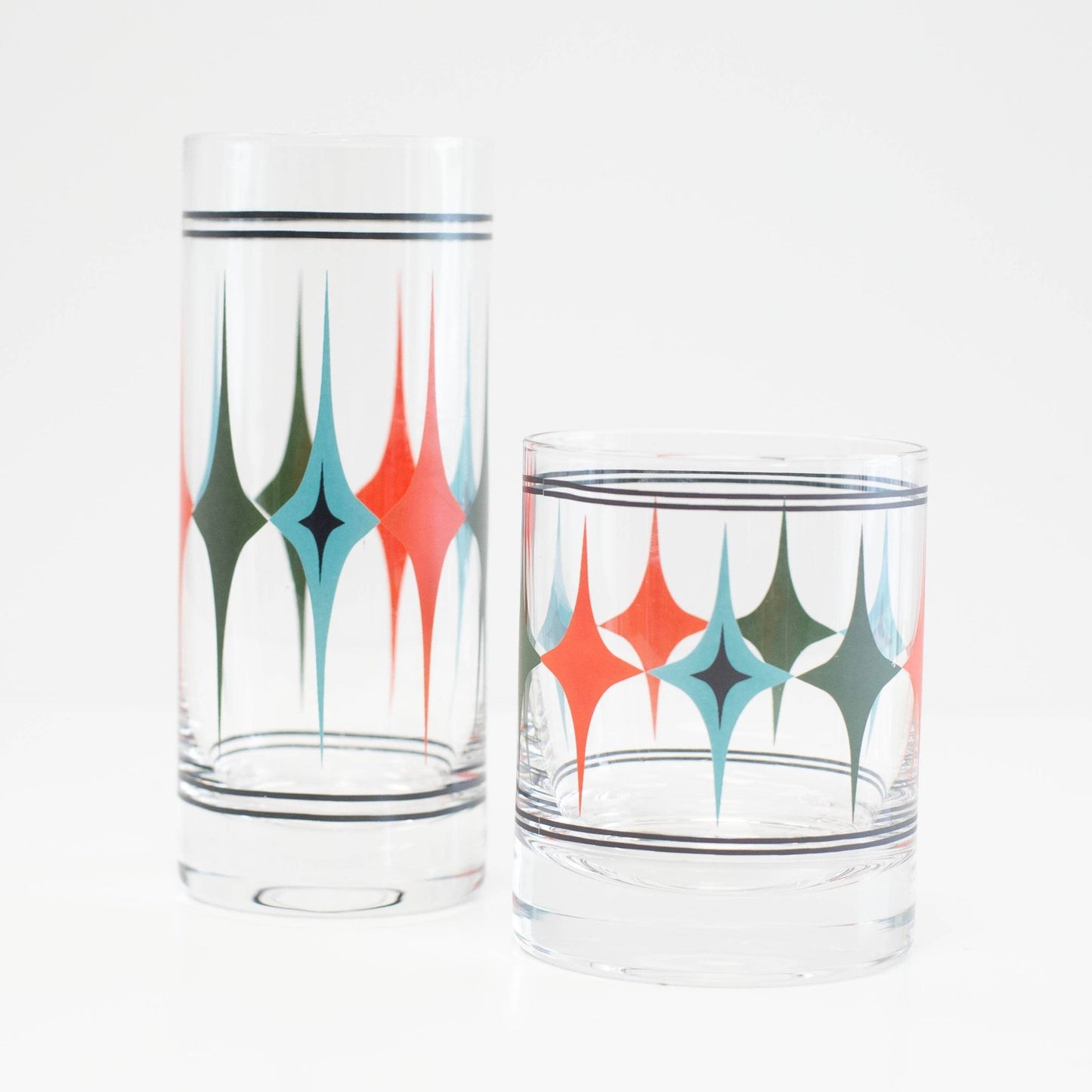 Starlight Diamond Row Vintage Whiskey Cocktail Glass - Vintage MC