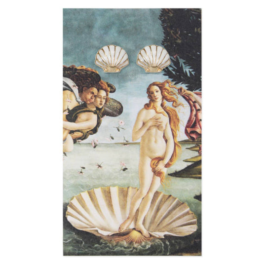 Venus Fine Art Shell Post Earrings - Vintage MC