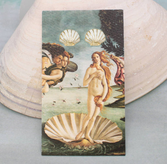 Venus Fine Art Shell Post Earrings - Vintage MC