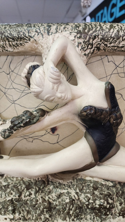 Vintage 1950s NYS Chalkware Ballet Dancer Lamp - Vintage MC