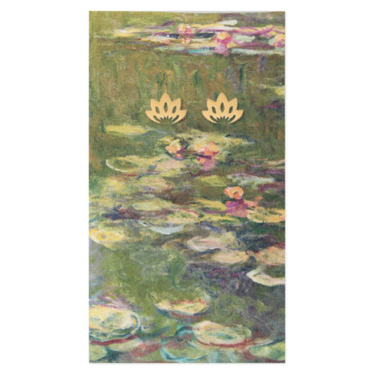 Water Lilies Fine Art Gold Post Earrings - Vintage MC