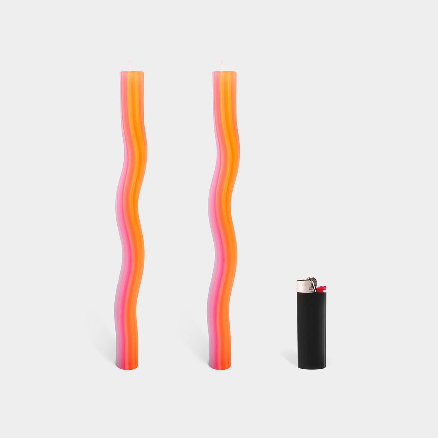 Wiggle Candle Sticks by Lex Pott - Orange (2 pack) - Vintage MC