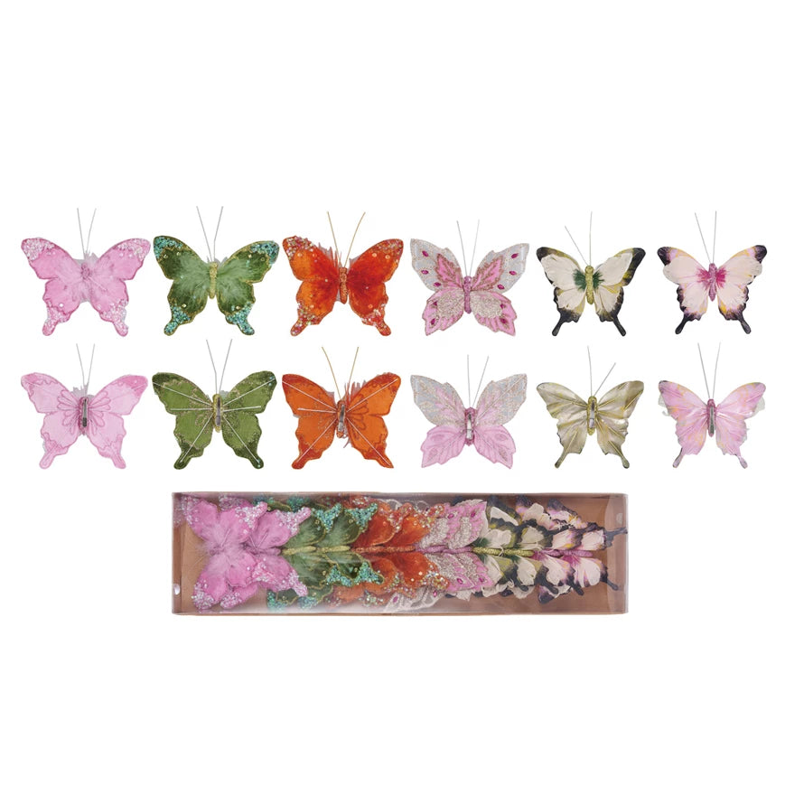 Butterfly Clip on Ornament