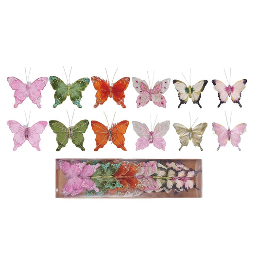 Butterfly Clip on Ornament