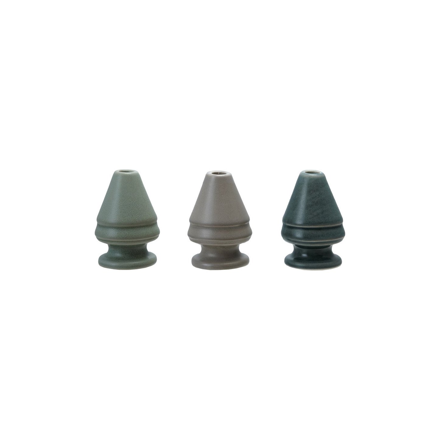 Tree Shaped Taper Holder, 3 Colors (Holds 1/2" Taper) (Each Will Vary)