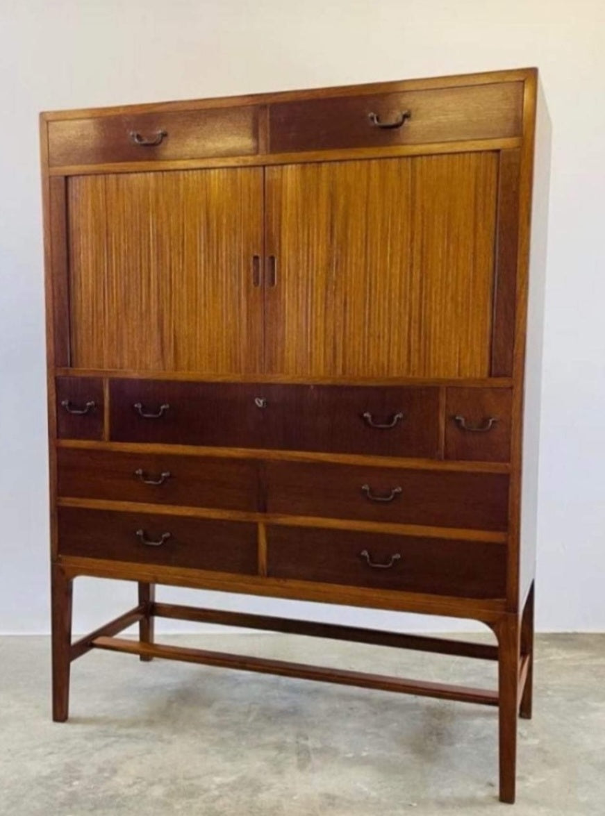 AL 222 Tall Danish Bar Cabinet