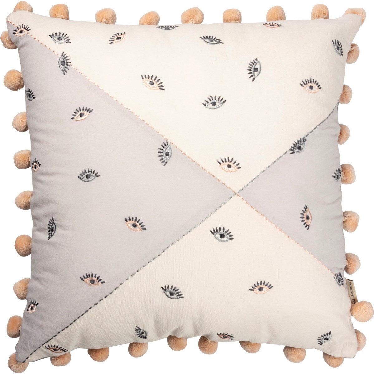 Pink & Blue Eyes Pillow