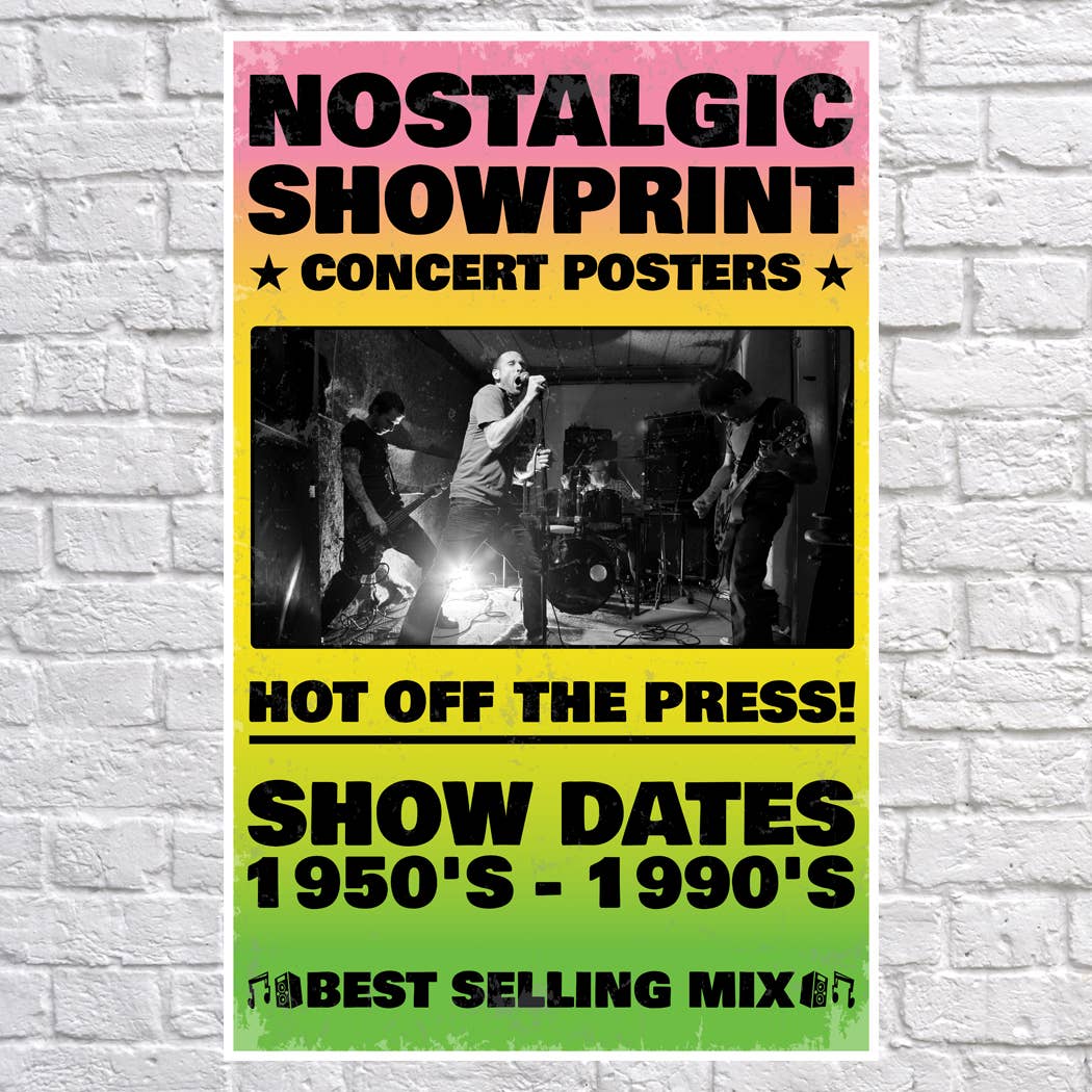 14 x 22 Showprint Music Concert Poster - Vintage MC