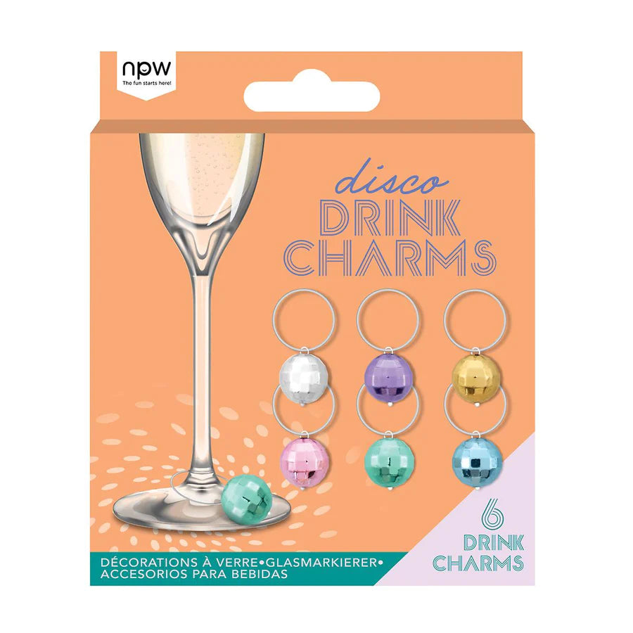 Disco Drink Charms
