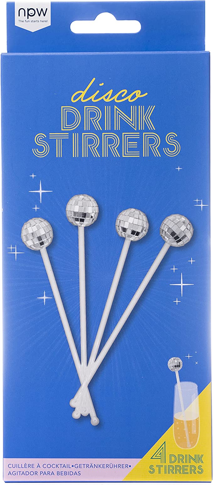 Disco Drink Stirrer 4-pack