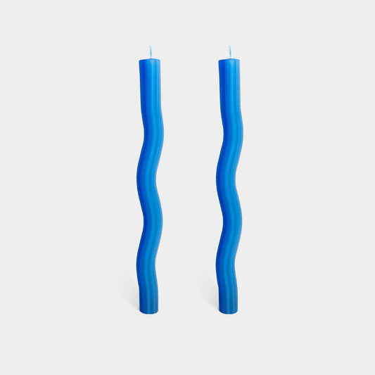 Wiggle Candle Sticks by Lex Pott - Blue (2 pack) - Vintage MC