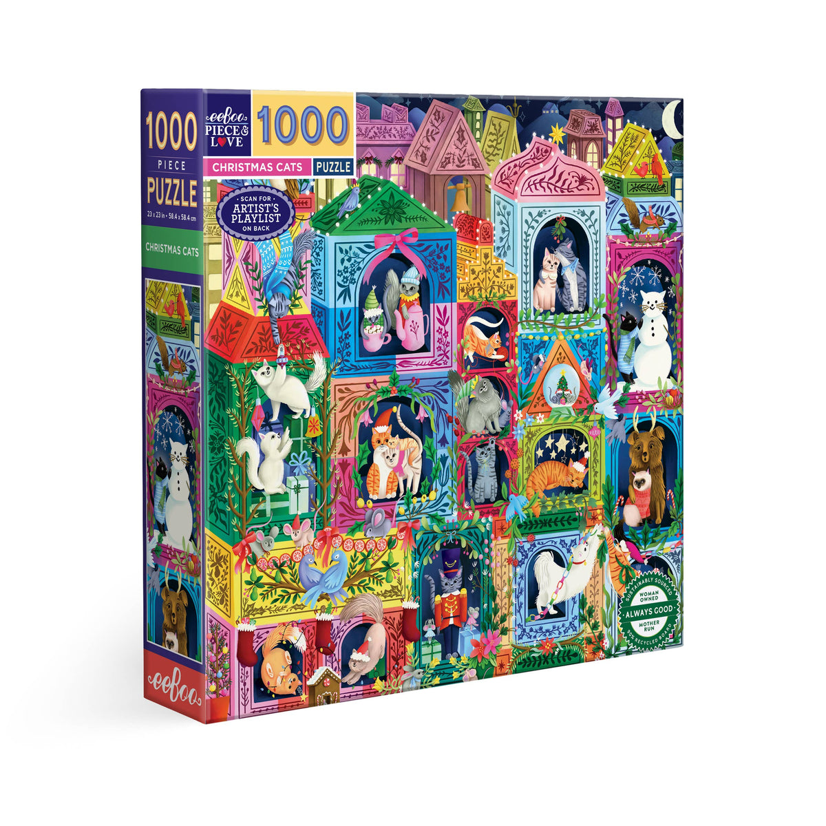 Christmas Cats 1000 Piece Puzzle
