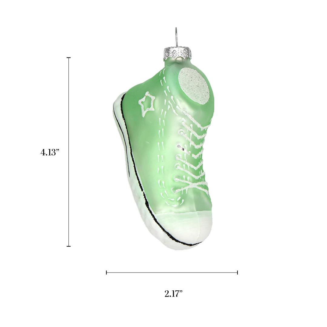 Sneaker Glass Christmas Ornament