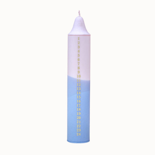 Advent Candle, Christmas Calendar, Beige / Gray