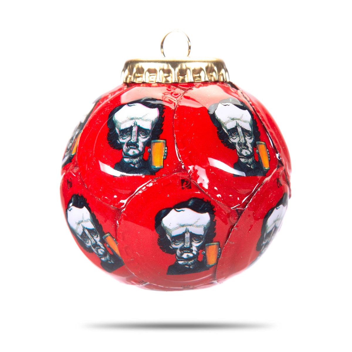 Raven Brewery Bottle Cap Ornament: Red