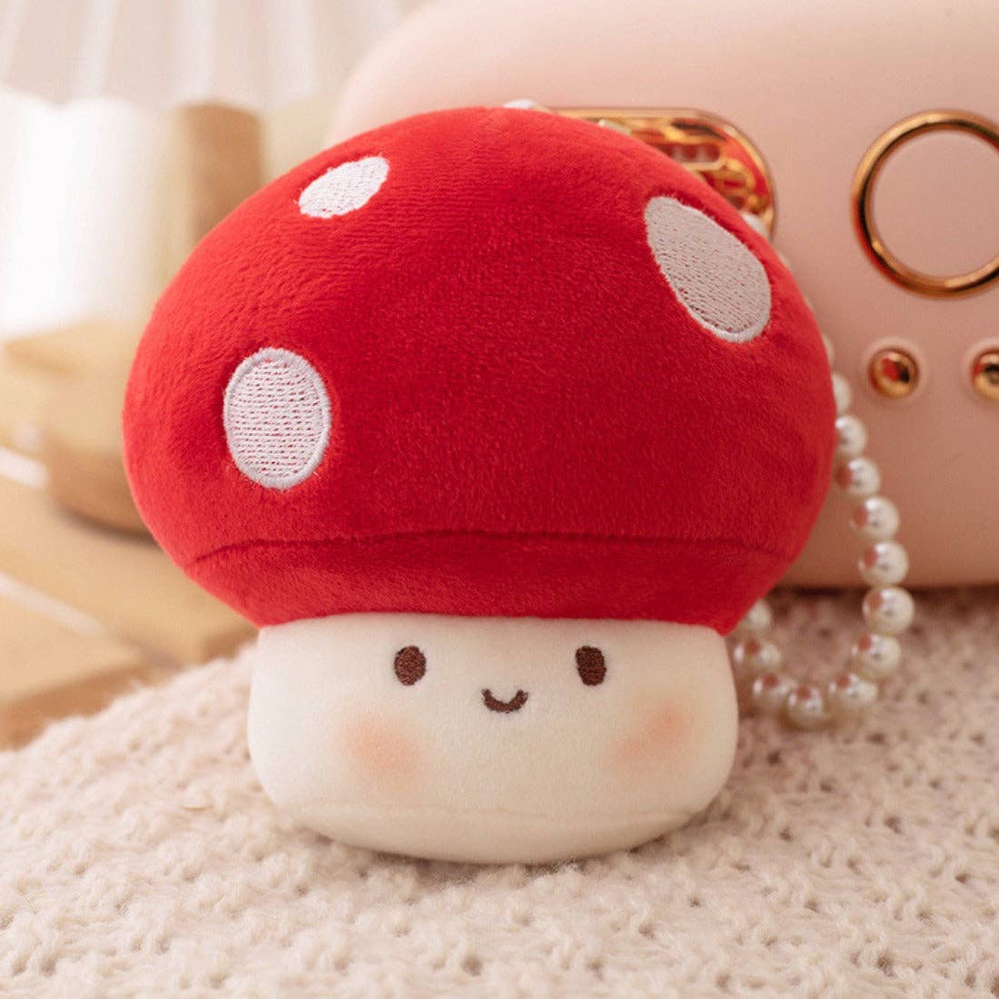 Koco - Macaron-Colored Mushroom Keychain