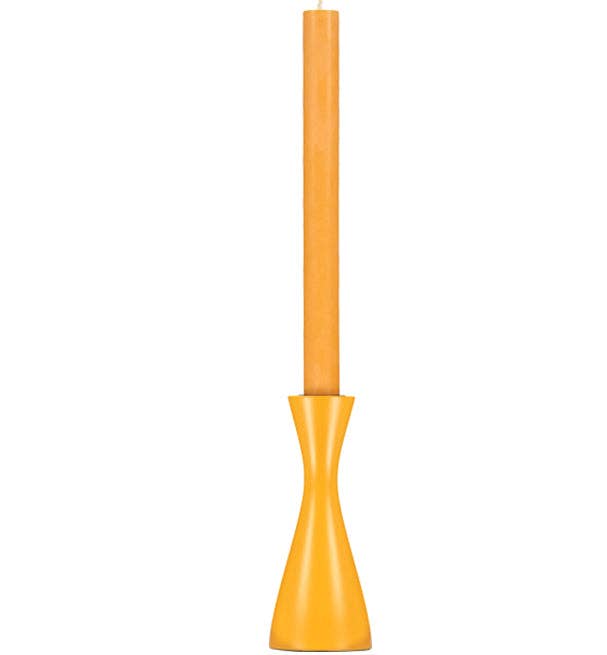 Medium Saffron Yellow Candleholder