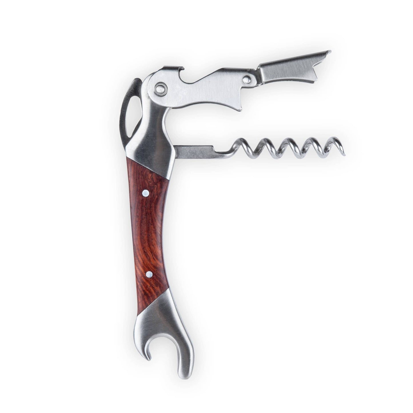 Admiral™ Rosewood DoubleHinged Corkscrew and Foil Cutter