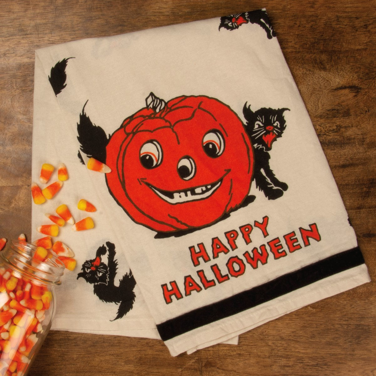 Halloween Retro Dish Towels