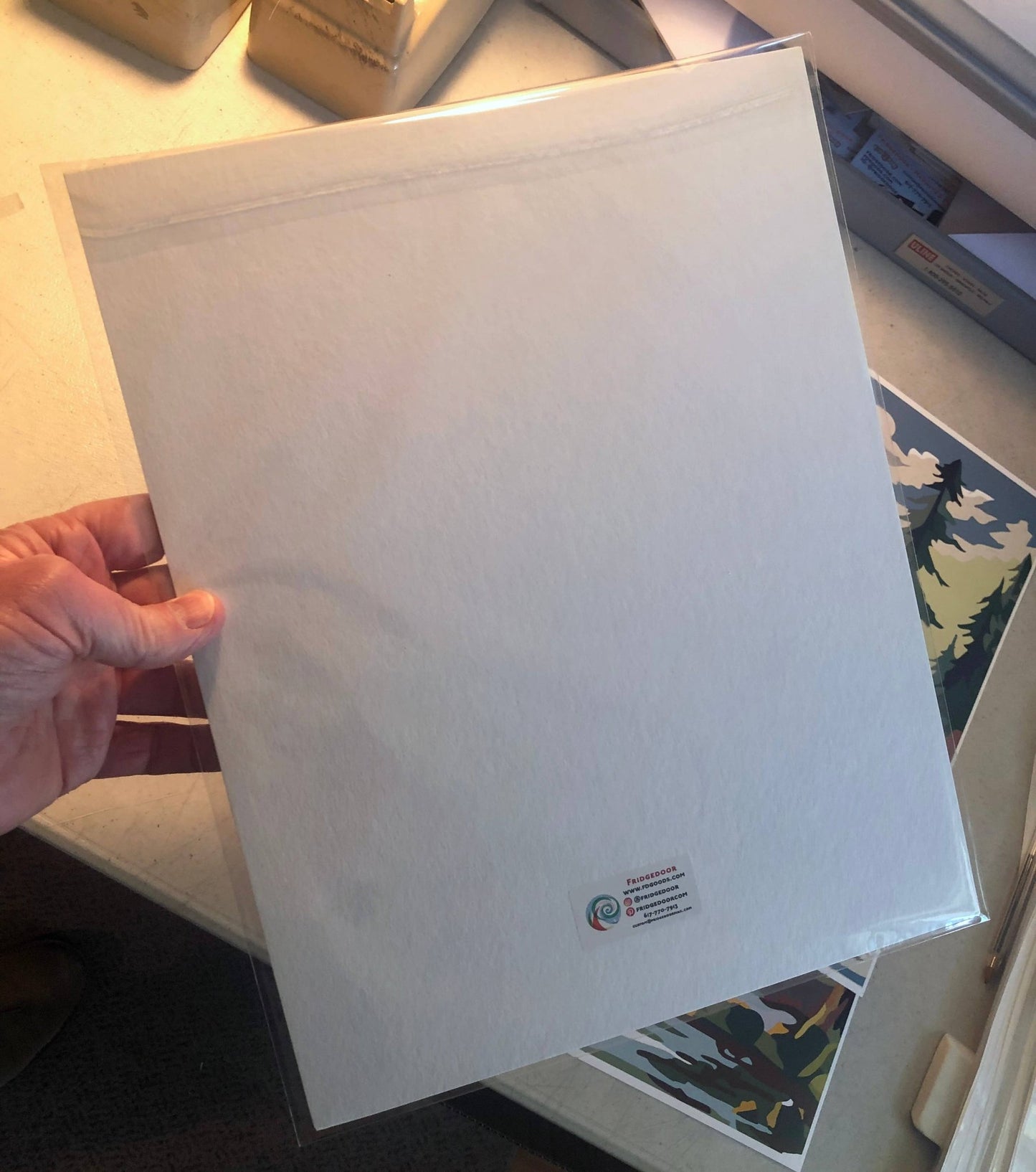 11" x 14 Gray LP Record Turntable 11 x 14 - Vintage MC