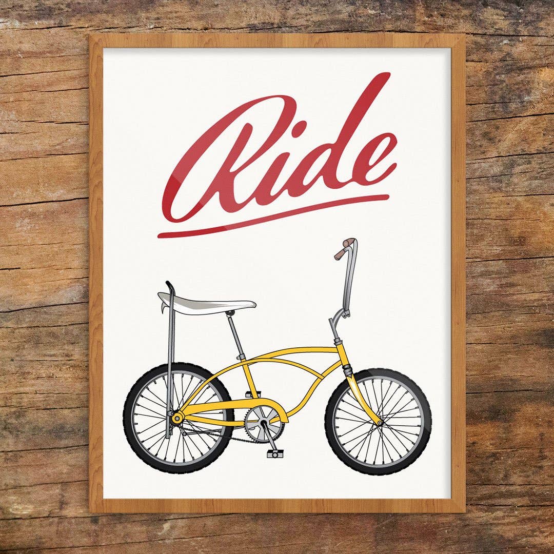 11'' x 14'' Ride Stingray Bike Print - Vintage MC