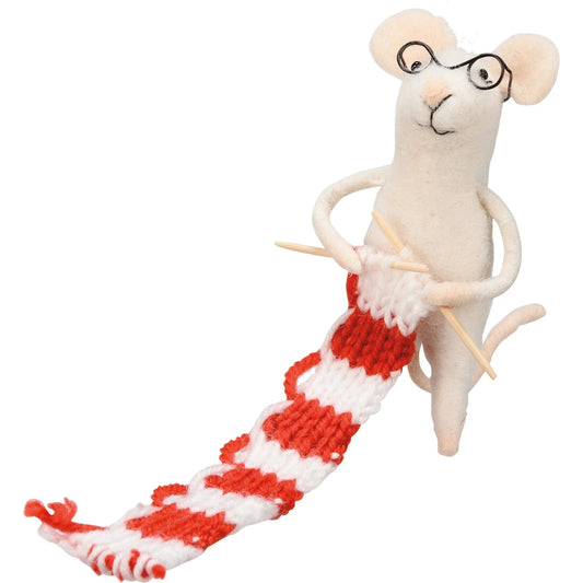 Knitting House Ornament
